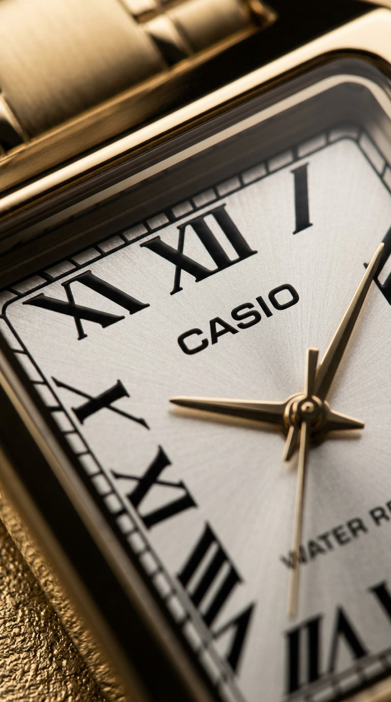 Casio Vintage LTP-V007G-9B — Dorado Roman Dial | Mujer