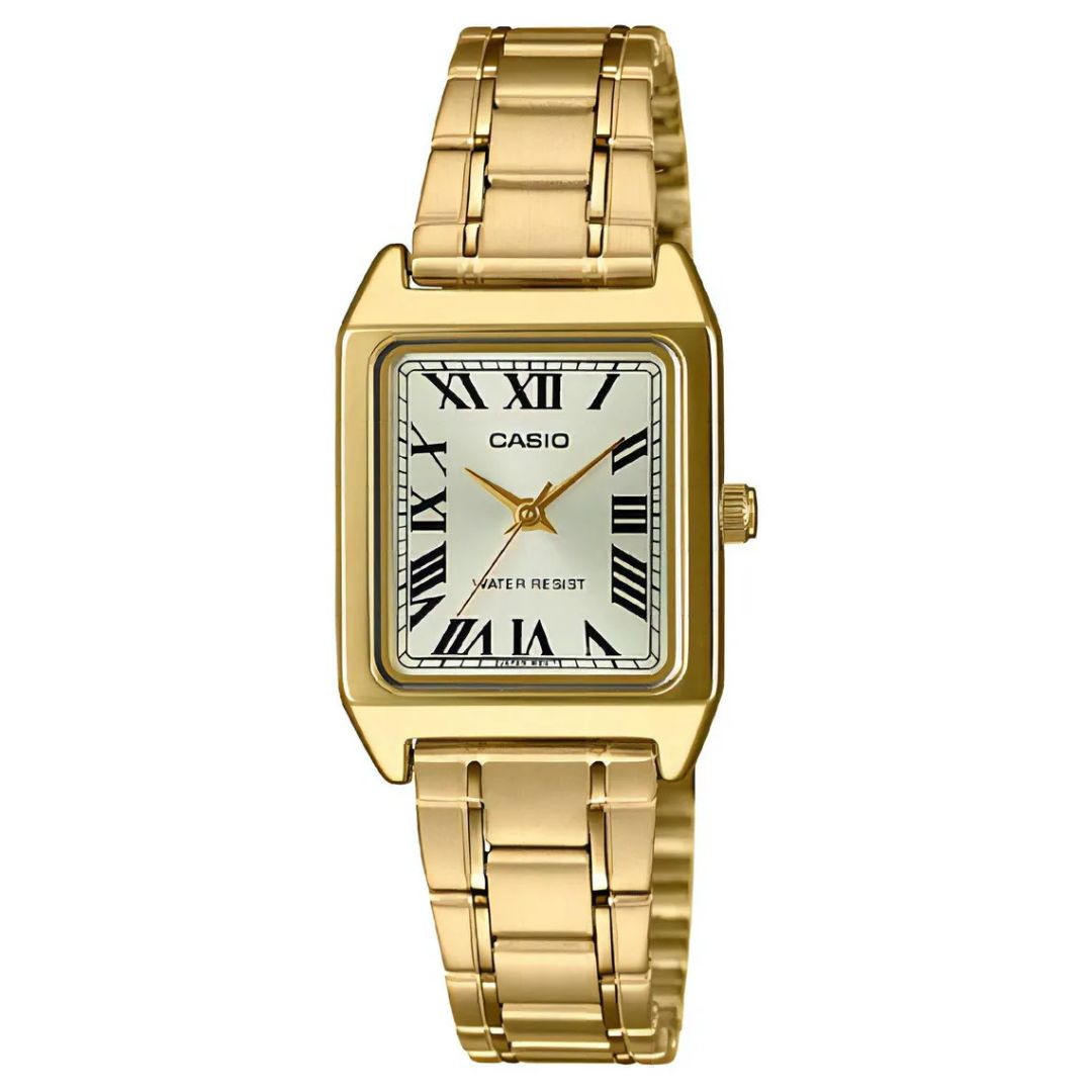Casio Vintage LTP-V007G-9B — Dorado Roman Dial | Mujer