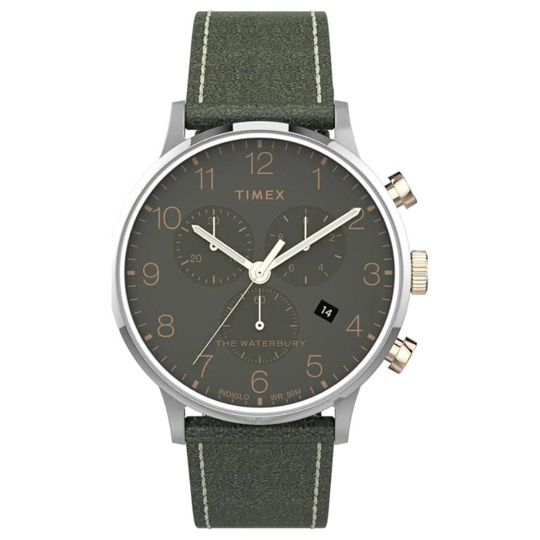 Reloj Timex Waterbury Cronógrafo Verde | Hombre