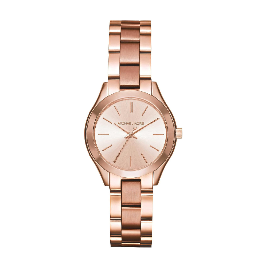 Reloj Michael Kors Slim Runway MK3513 Rose Gold 33mm Mujer