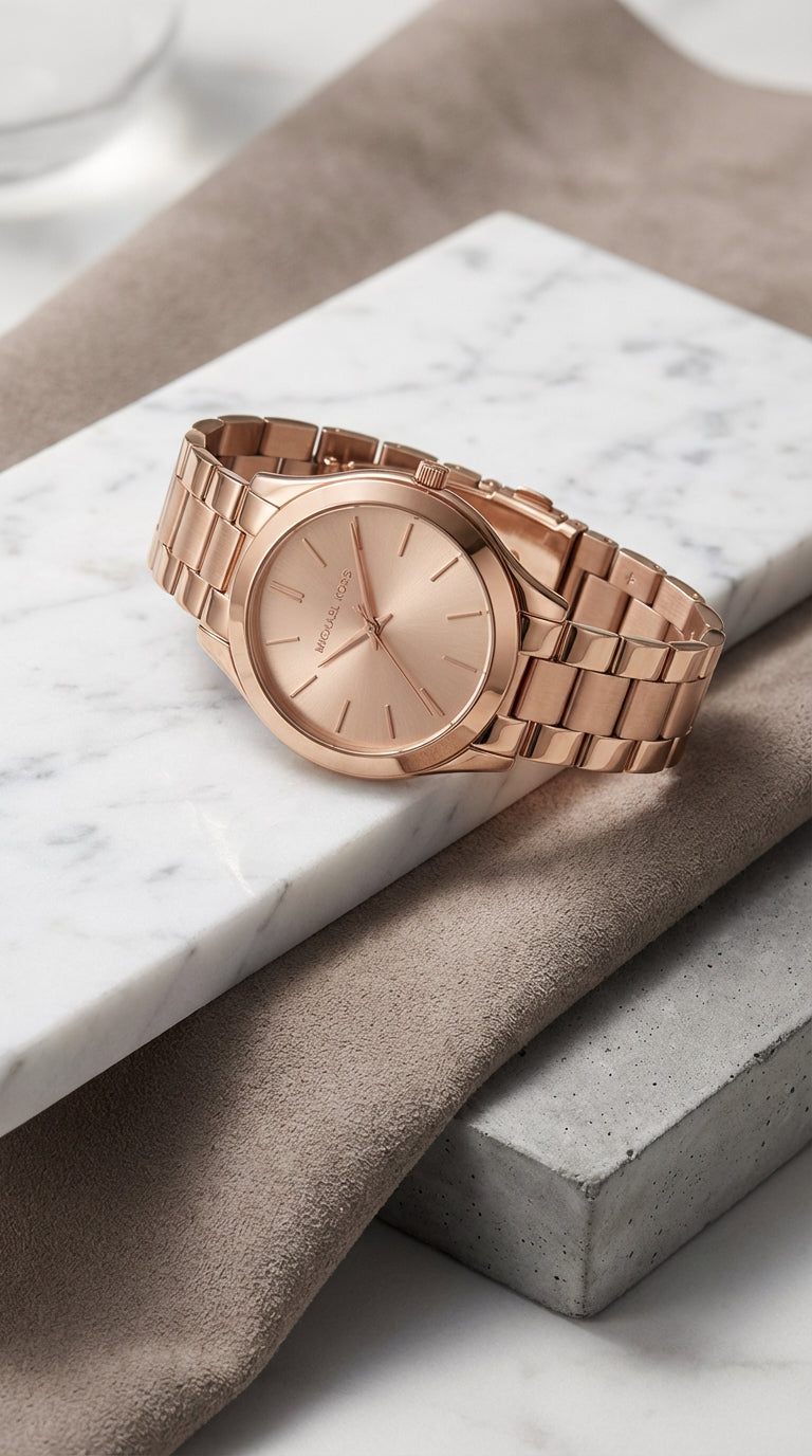 Reloj Michael Kors Slim Runway MK3513 Rose Gold 33mm Mujer