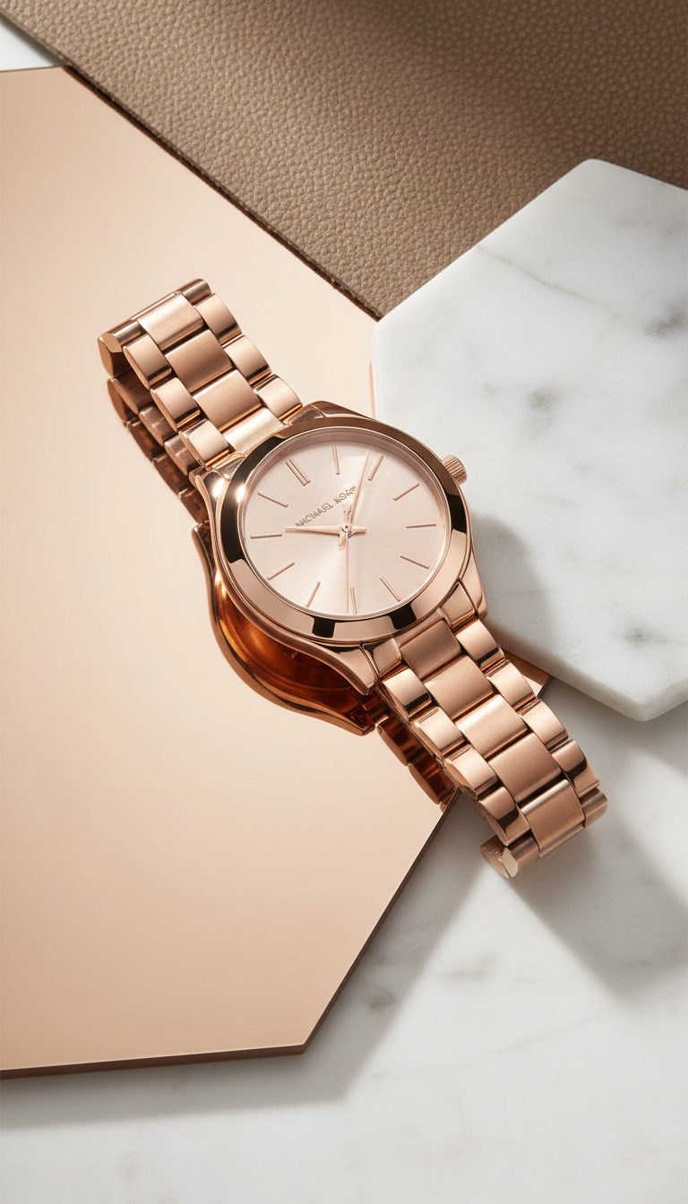 Reloj Michael Kors Slim Runway MK3513 Rose Gold 33mm Mujer