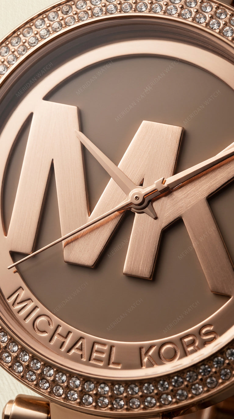 Reloj Michael Kors Parker MK5865 Logo MK Oro Rosa | Mujer