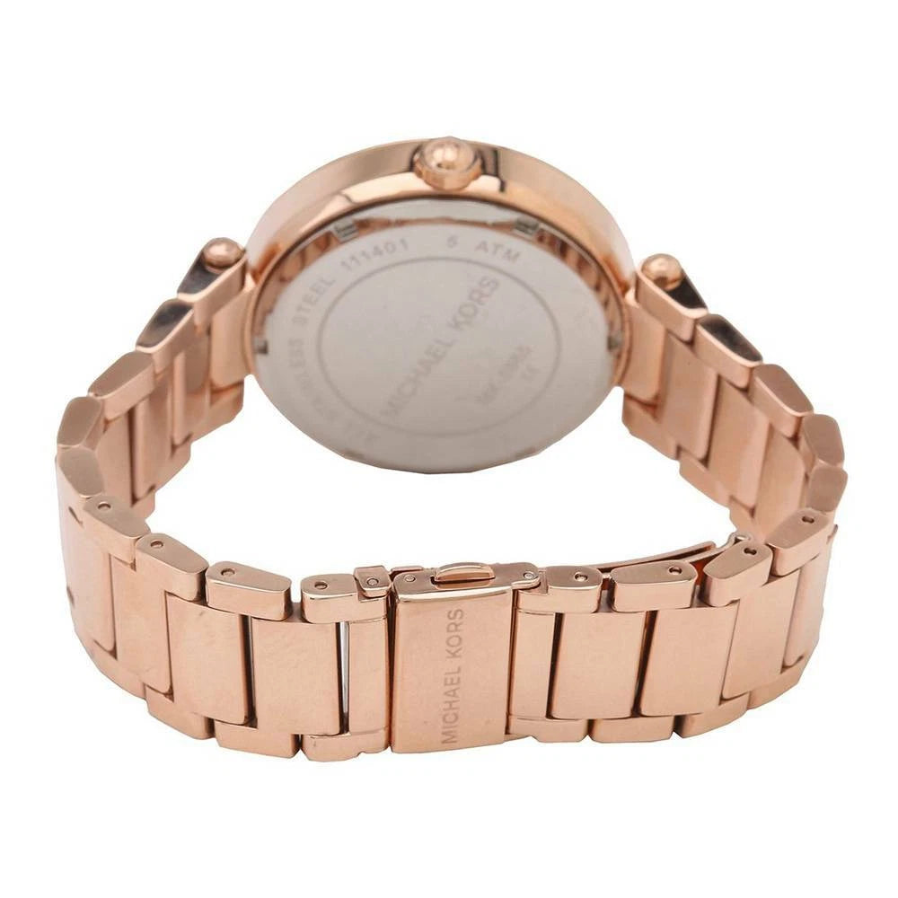 Reloj Michael Kors Parker MK5865 Logo MK Oro Rosa | Mujer