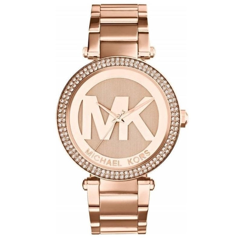 Reloj Michael Kors Parker MK5865 Logo MK Oro Rosa | Mujer