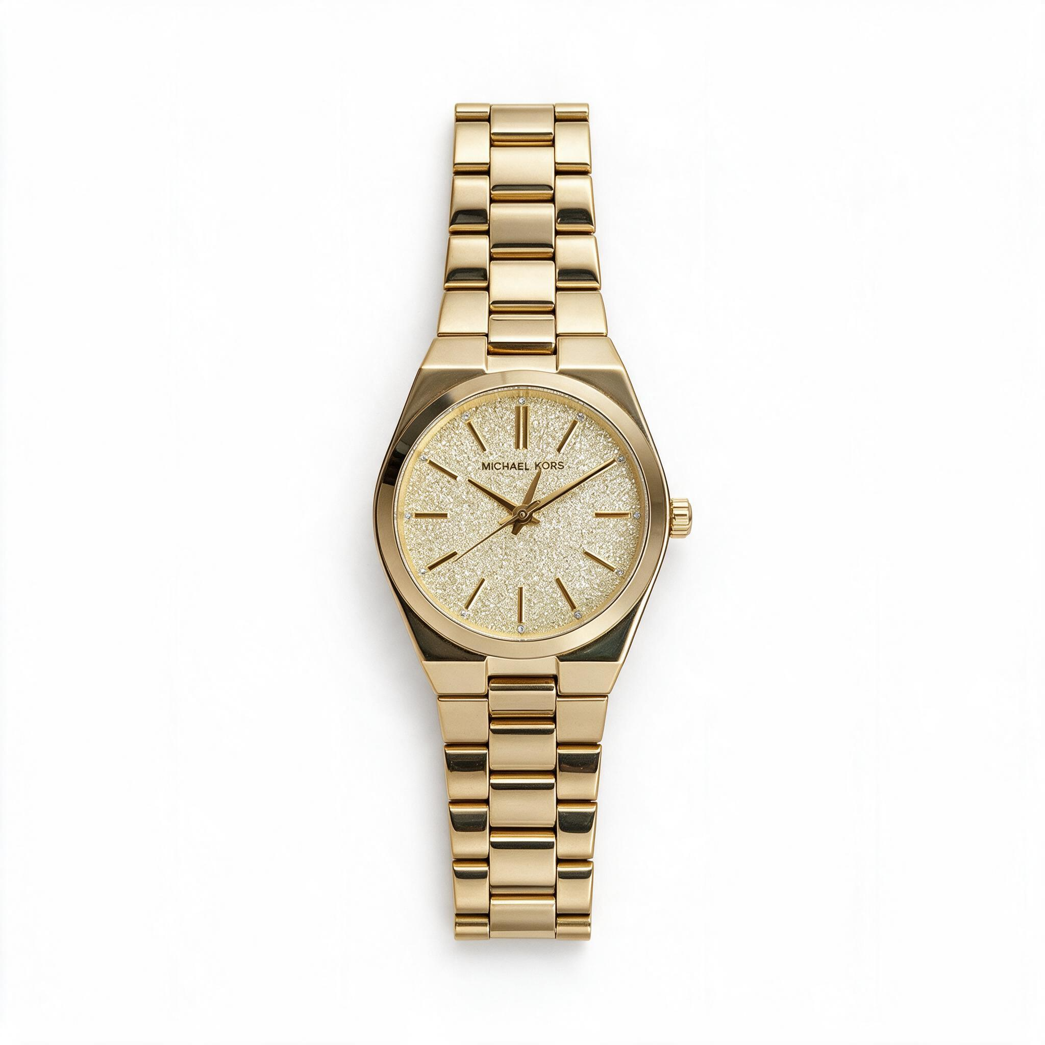 Reloj Michael Kors Channing Oro Champagne Glitter 36mm | Mujer