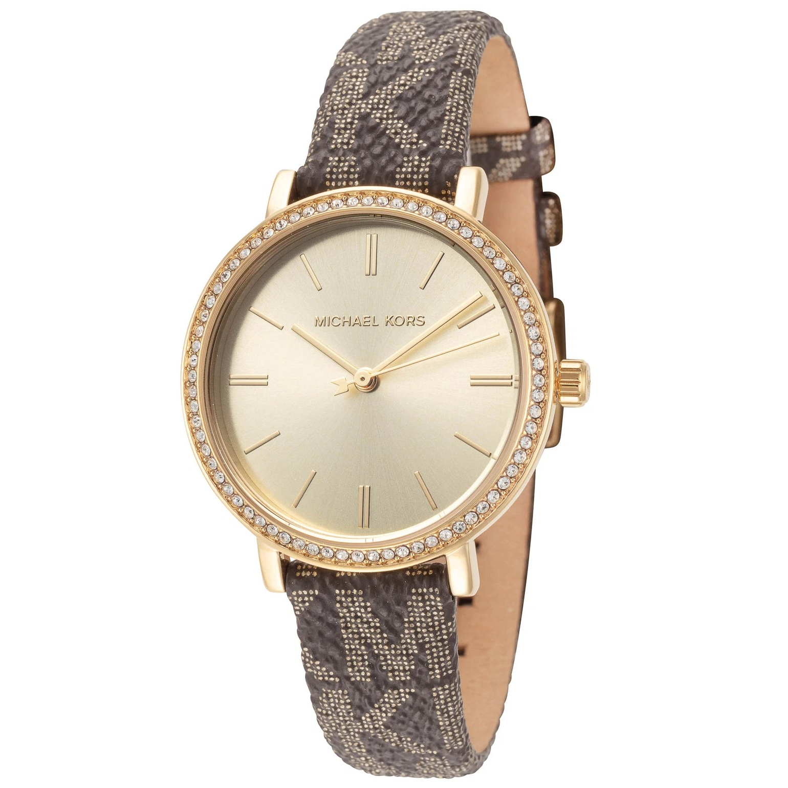 Reloj y set Michael Kors Addyson MKO9001SET — Dorado Cristal 32mm | Mujer