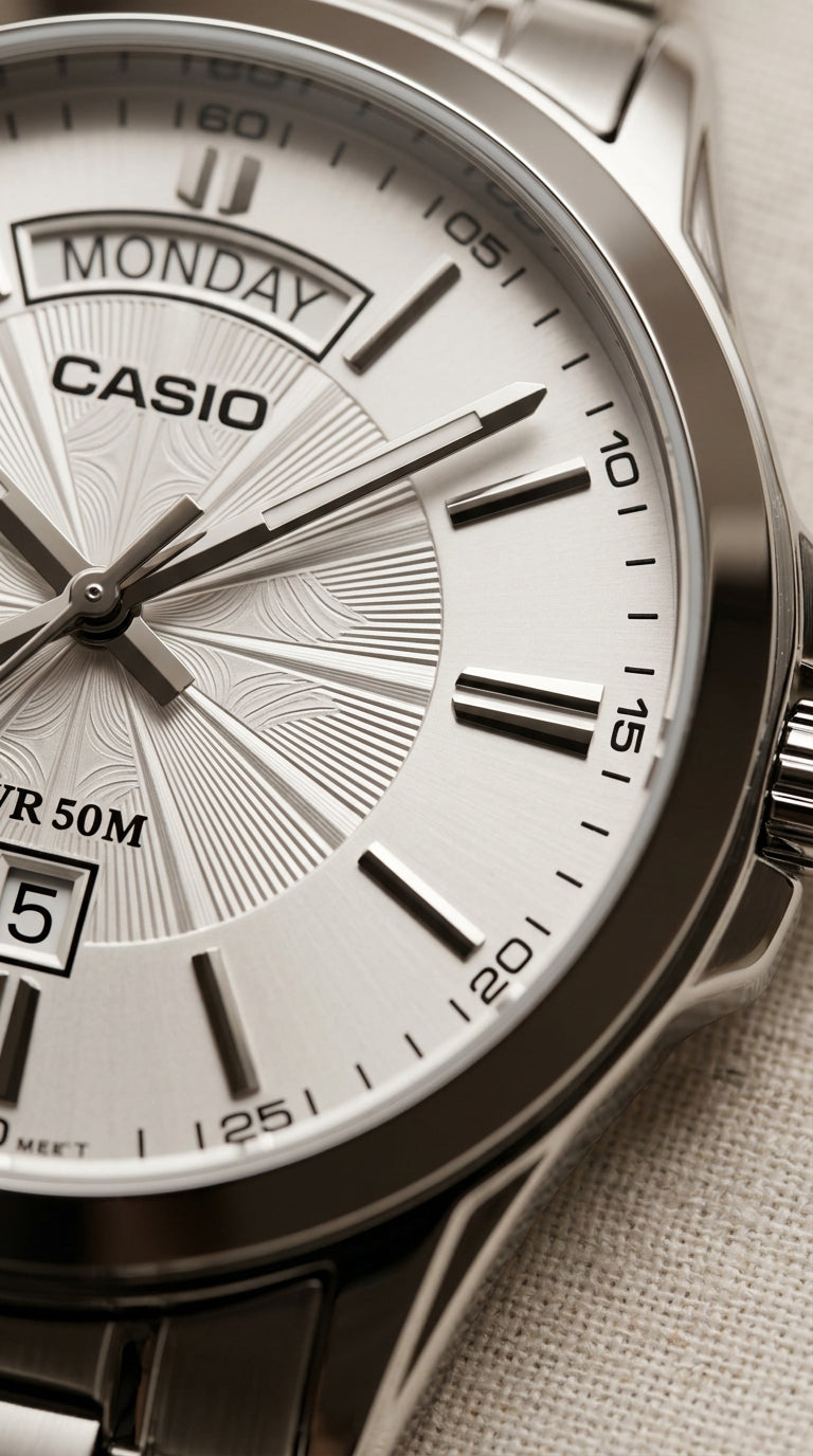 Reloj Casio MTP-1381D-7AVDF Clásico Acero Inoxidable | Hombre