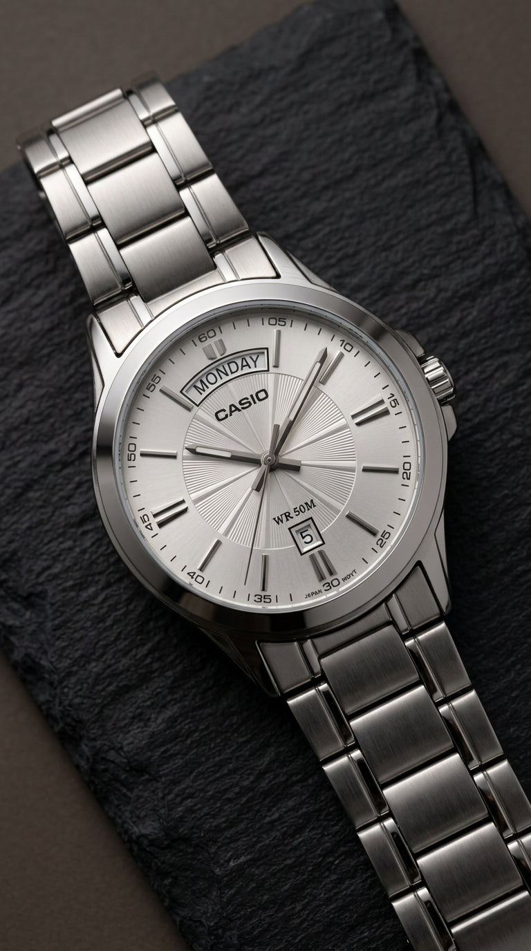 Reloj Casio MTP-1381D-7AVDF Clásico Acero Inoxidable | Hombre