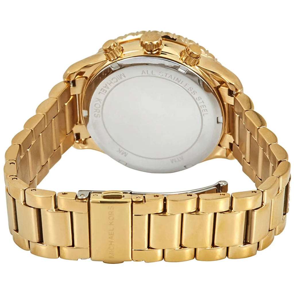 Reloj Michael Kors Layton Oro Cristales Cronógrafo | Mujer