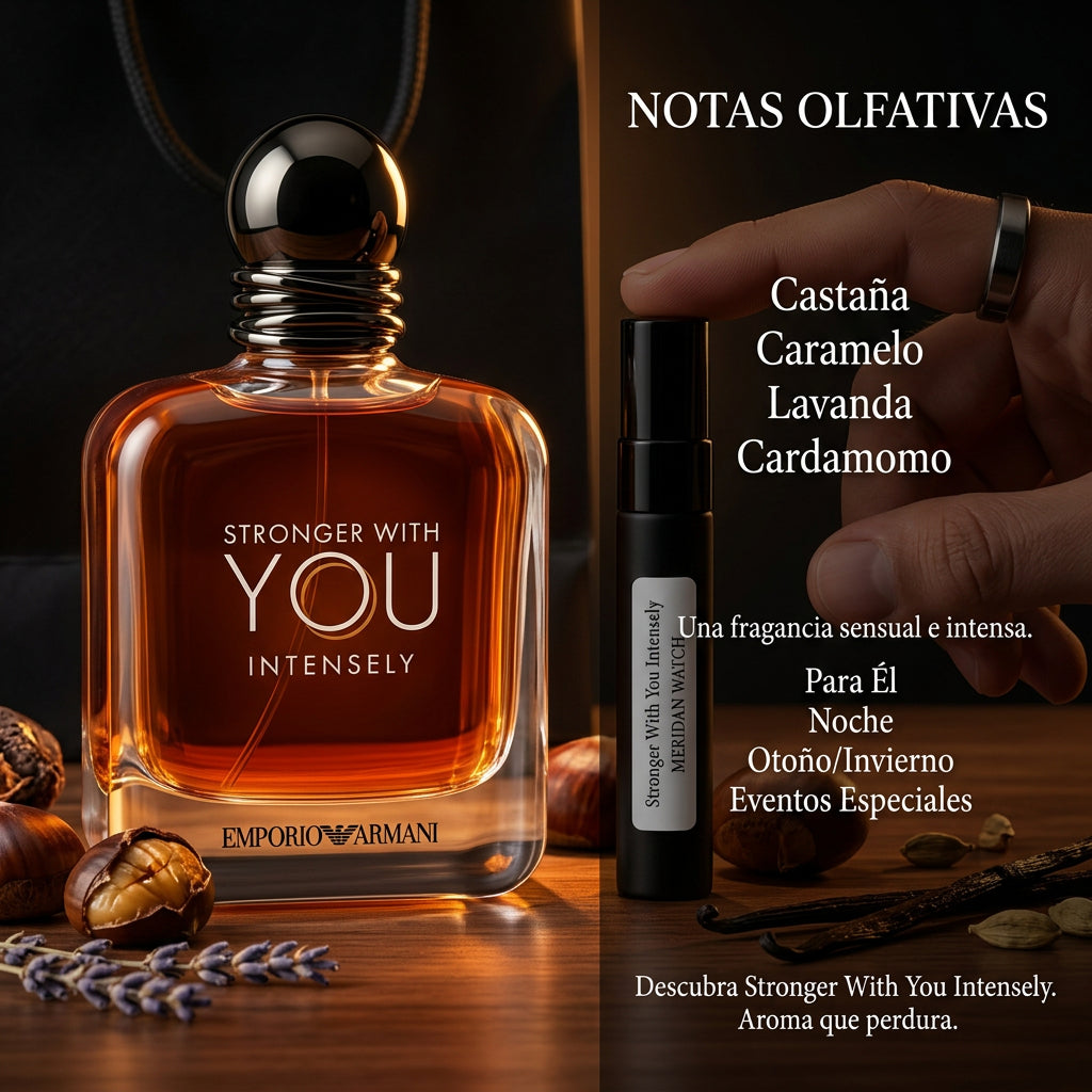 Perfume Emporio Armani Stronger With You Intensely EDP — Decant | Hombre