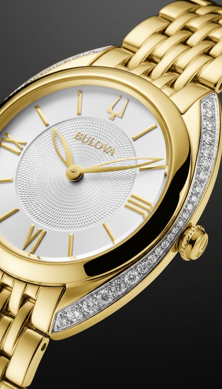 Reloj Bulova Classic 98R298 Diamantes Dorado Acero Mujer
