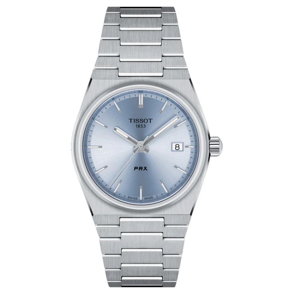 Tissot PRX 35mm Azul Plateado Fecha | Mujer