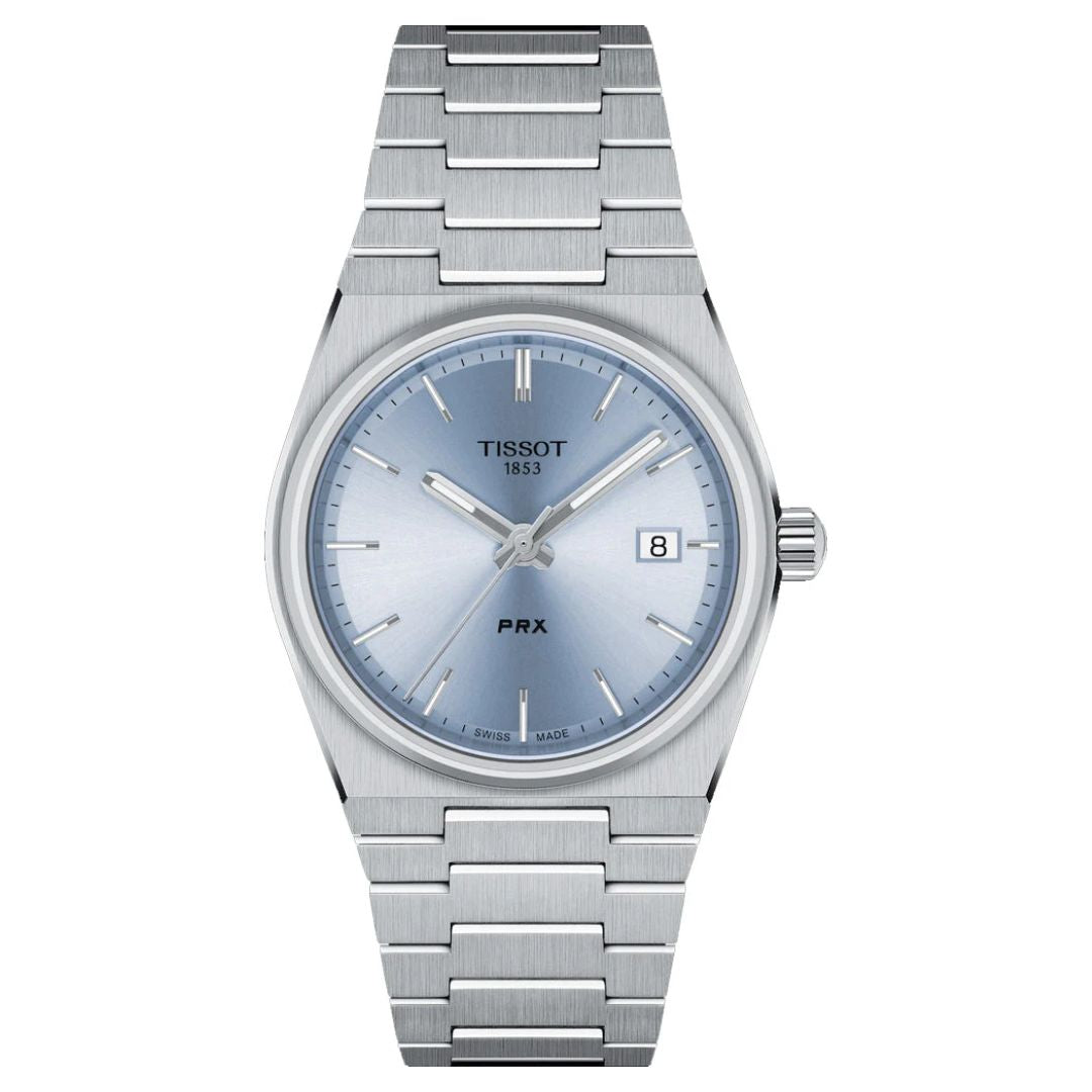 Tissot PRX 35mm Azul Plateado Fecha | Mujer