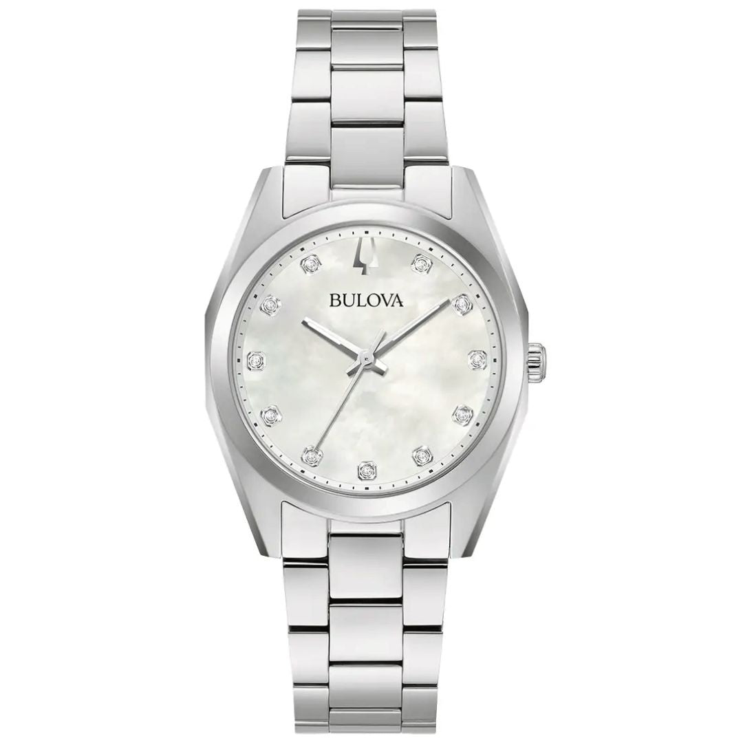 Reloj Bulova Surveyor 96P228 Nácar Diamantes Acero | Mujer