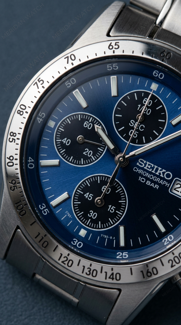 Reloj Seiko Selection Azul Taquímetro Cronógrafo | Hombre