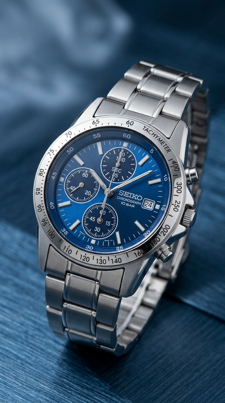 Reloj Seiko Selection Azul Taquímetro Cronógrafo | Hombre