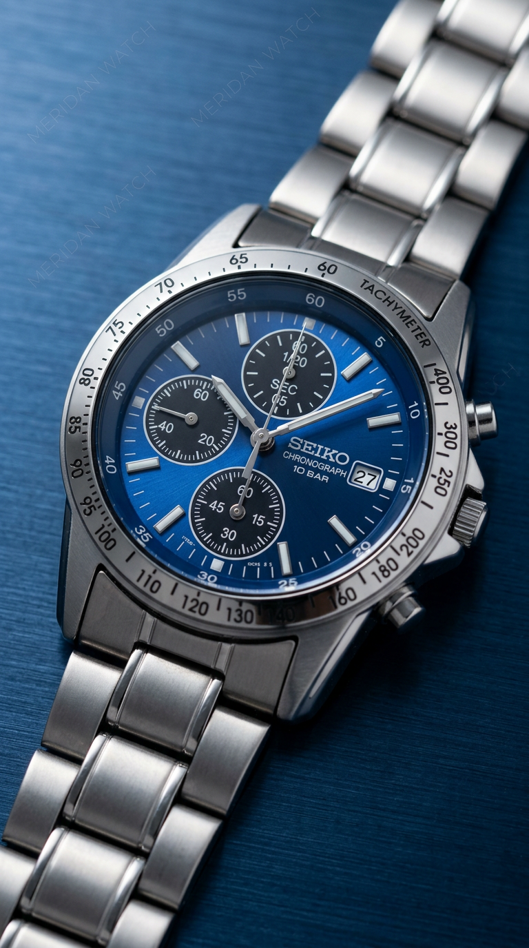 Reloj Seiko Selection Azul Taquímetro Cronógrafo | Hombre