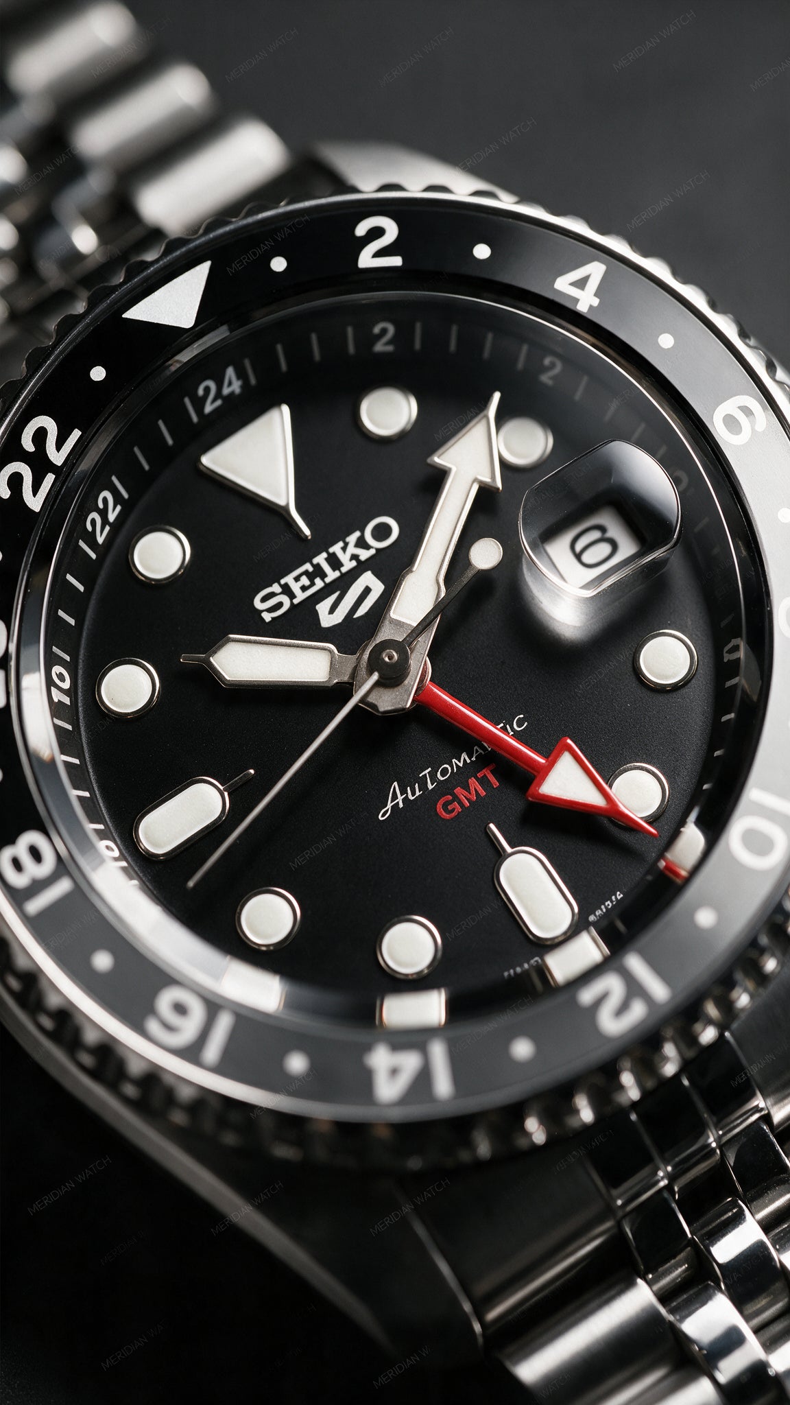 Reloj Seiko 5 Sports GMT Automatico Negro 42.5mm | Hombre