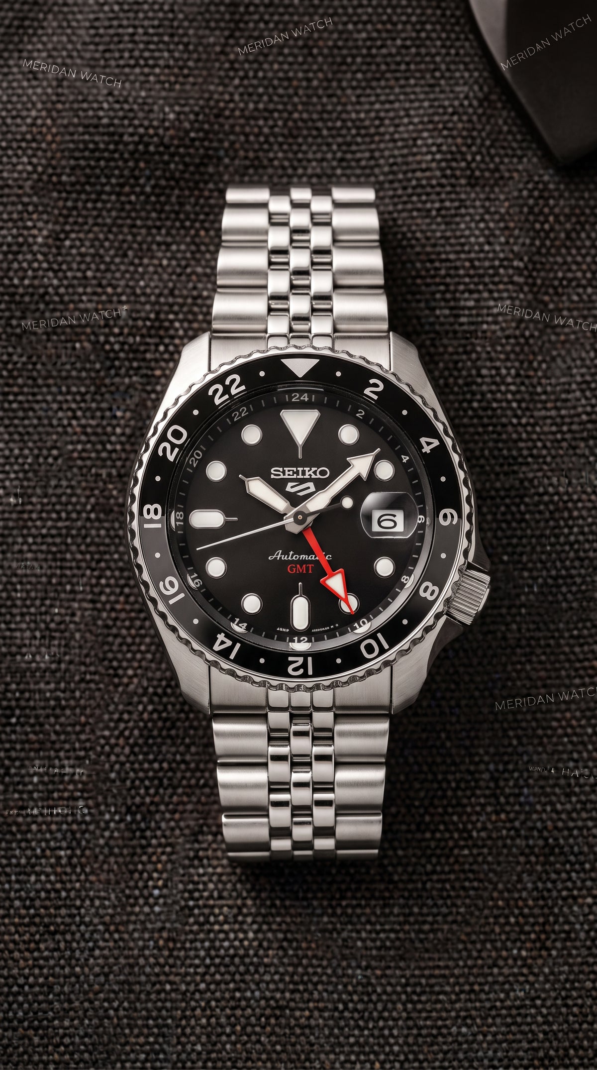 Reloj Seiko 5 Sports GMT Automatico Negro 42.5mm | Hombre