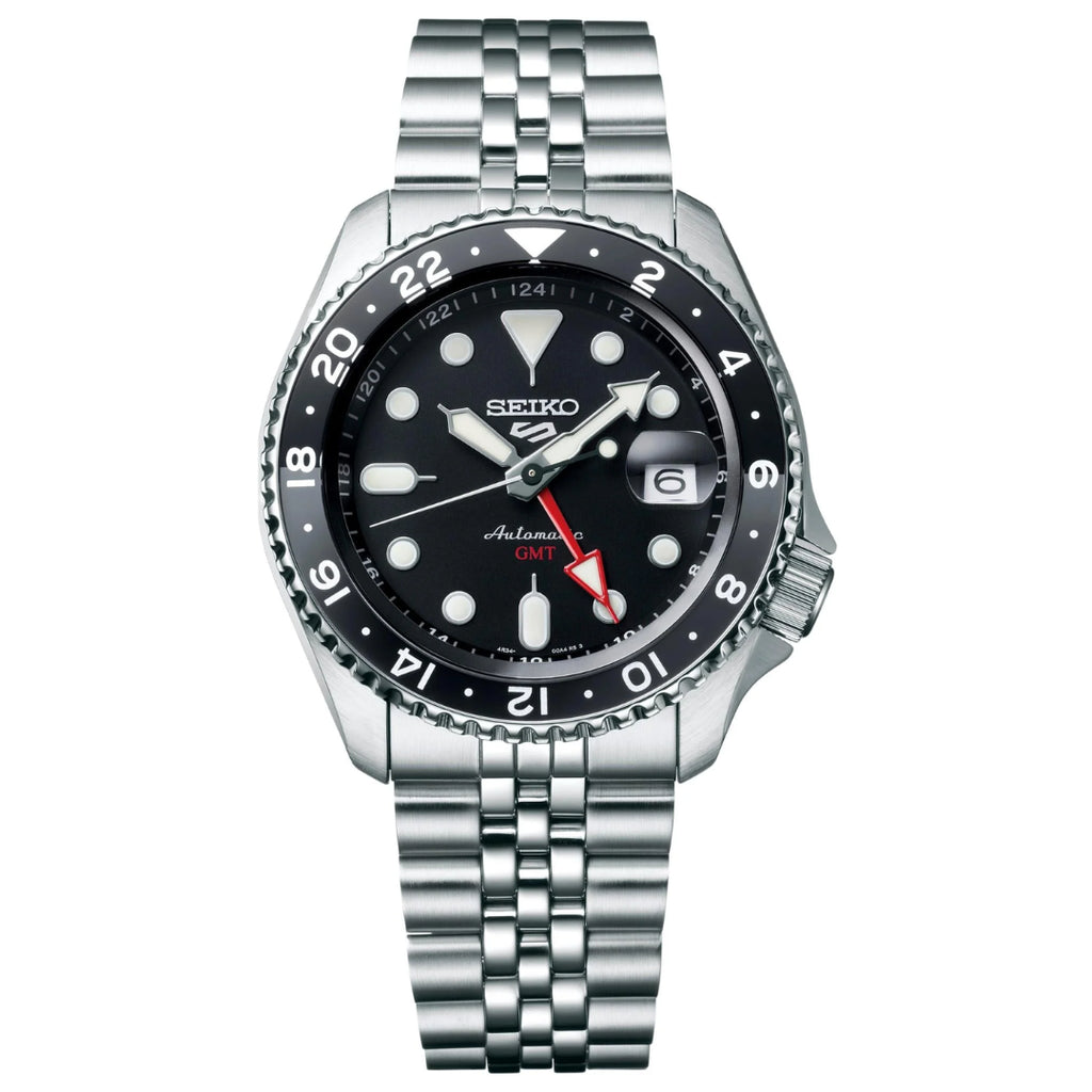 Reloj Seiko 5 Sports GMT Automatico Negro 42.5mm | Hombre