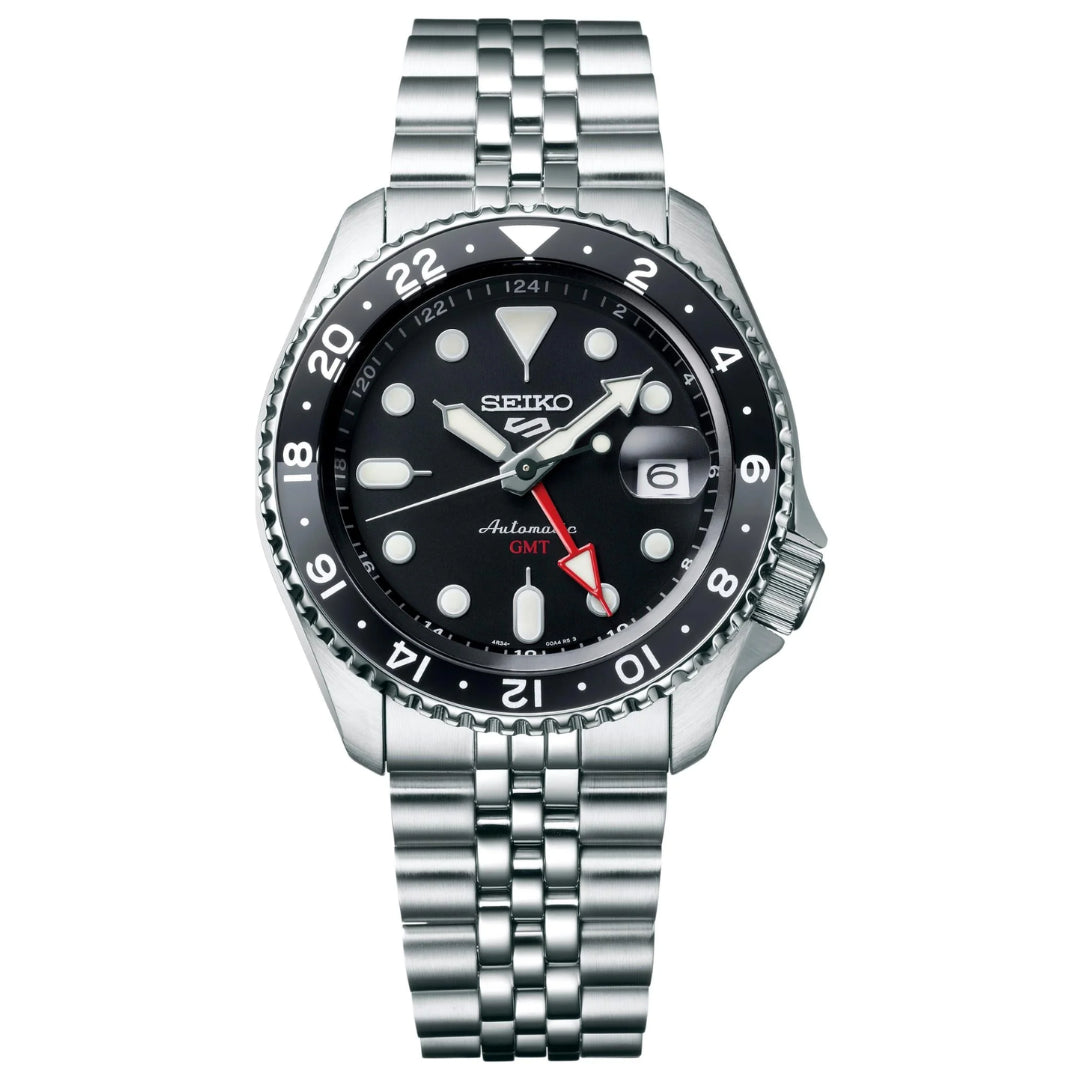 Reloj Seiko 5 Sports GMT Automatico Negro 42.5mm | Hombre