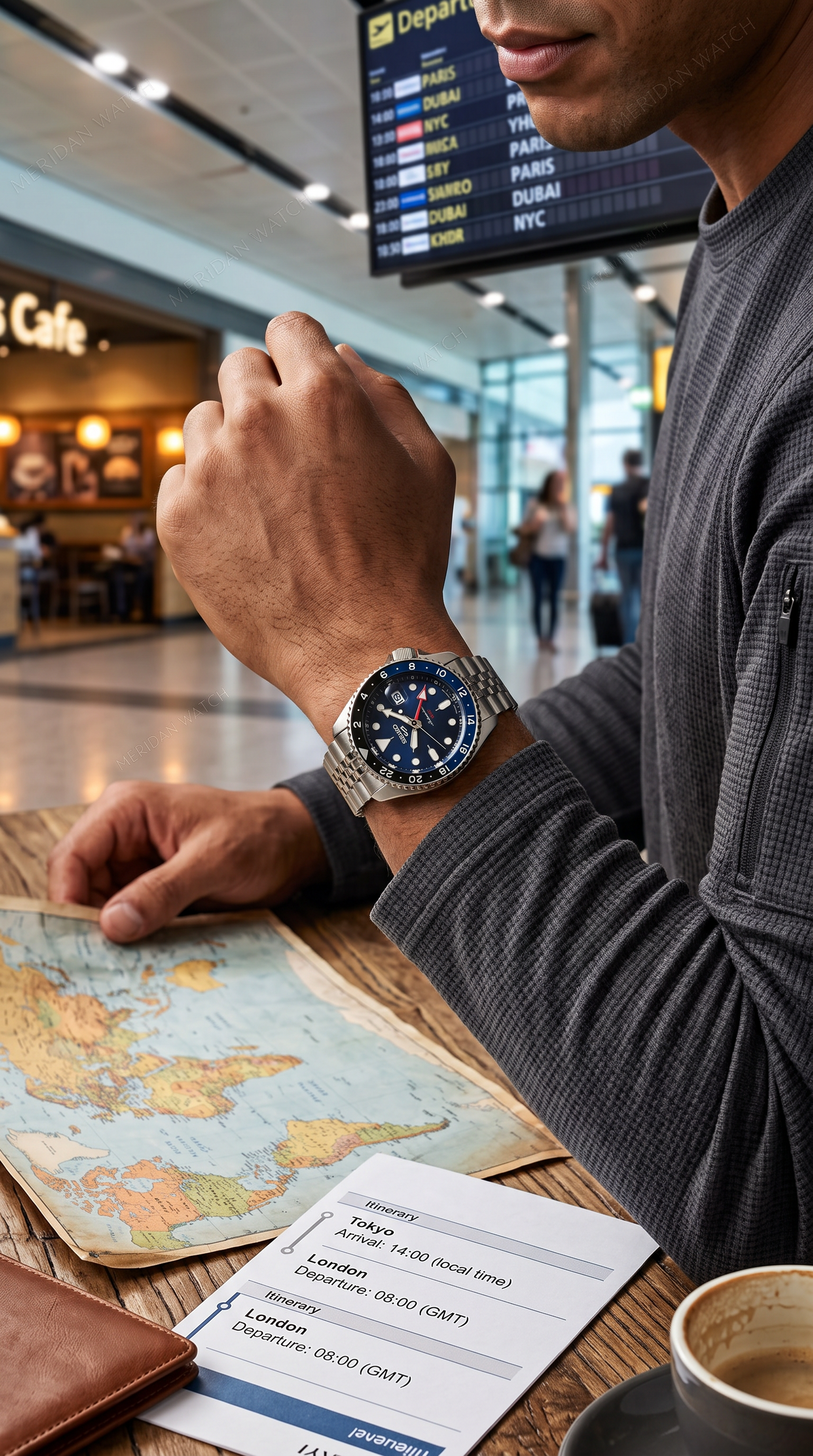 Reloj Seiko 5 Sports Batman Blue Dial Automático GMT | Hombre