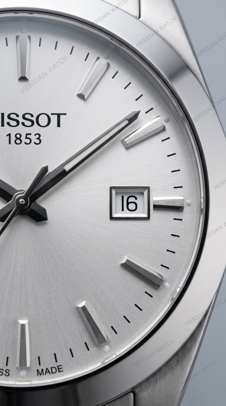 Reloj Tissot Gentleman Plateado Acero Fecha | Hombre