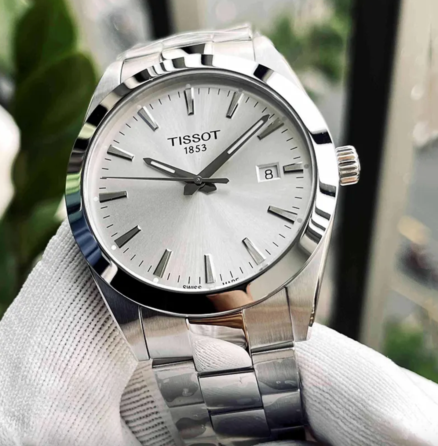 Reloj Tissot Gentleman Plateado Acero Fecha | Hombre