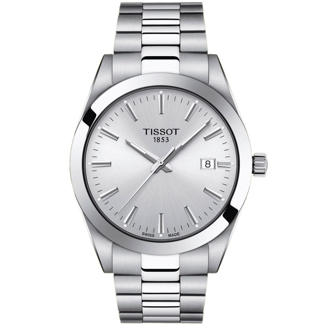 Reloj Tissot Gentleman Plateado Acero Fecha | Hombre