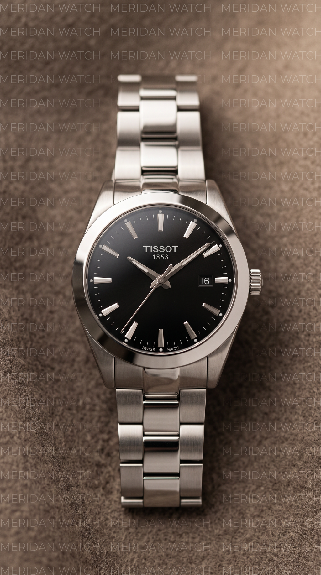Reloj Tissot Gentleman Negro Plata 40mm | Hombre