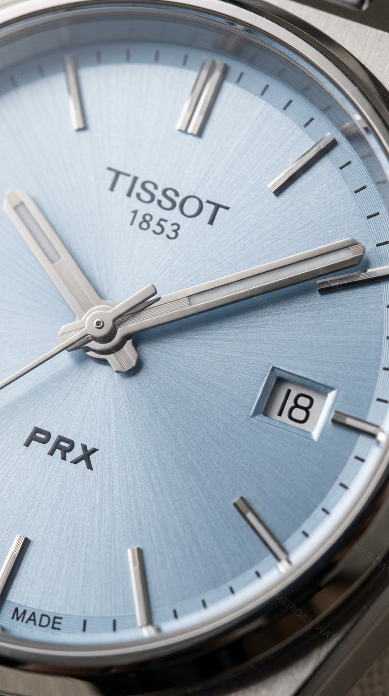 Tissot PRX 35mm Azul Plateado Fecha | Mujer