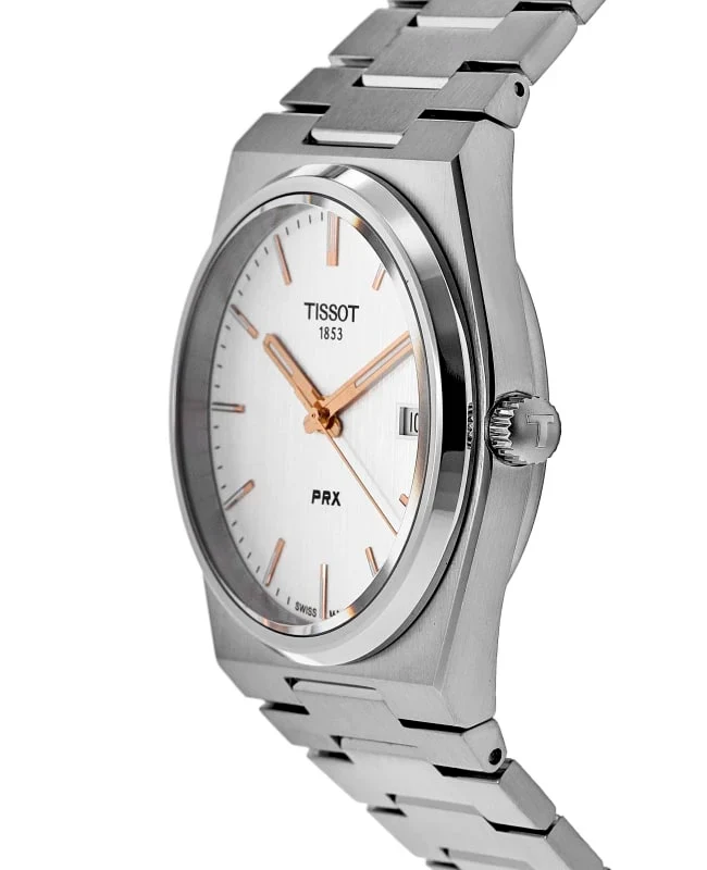 Reloj Tissot PRX Blanco Rosa 38mm | Hombre