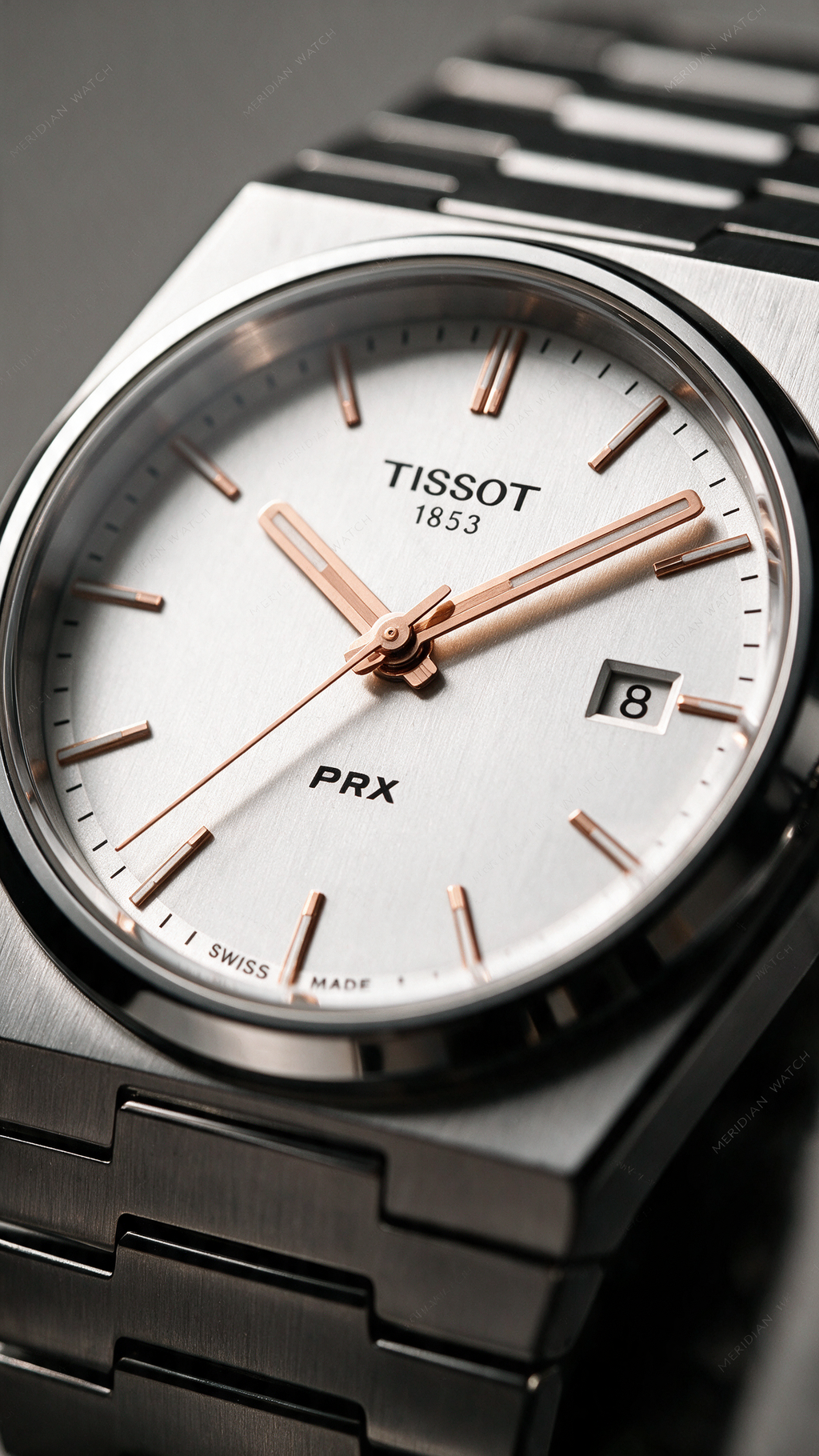 Reloj Tissot PRX Blanco Rosa 38mm | Hombre