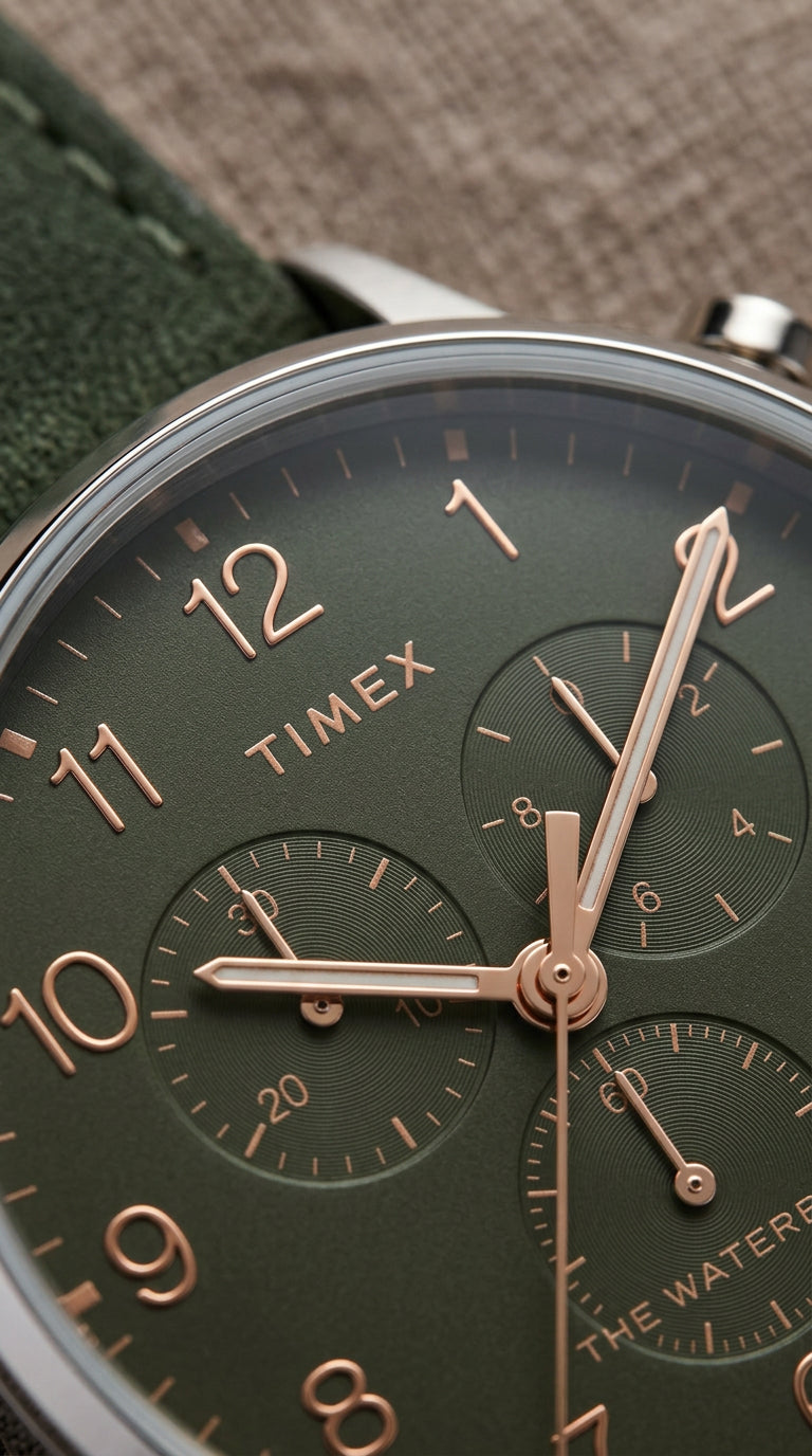 Reloj Timex Waterbury Cronógrafo Verde | Hombre