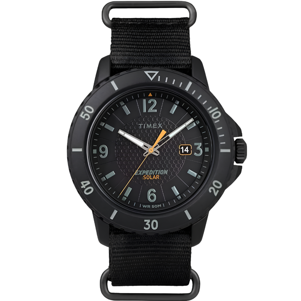 Reloj Timex Expedition Solar Negro Nylon 44mm | Hombre