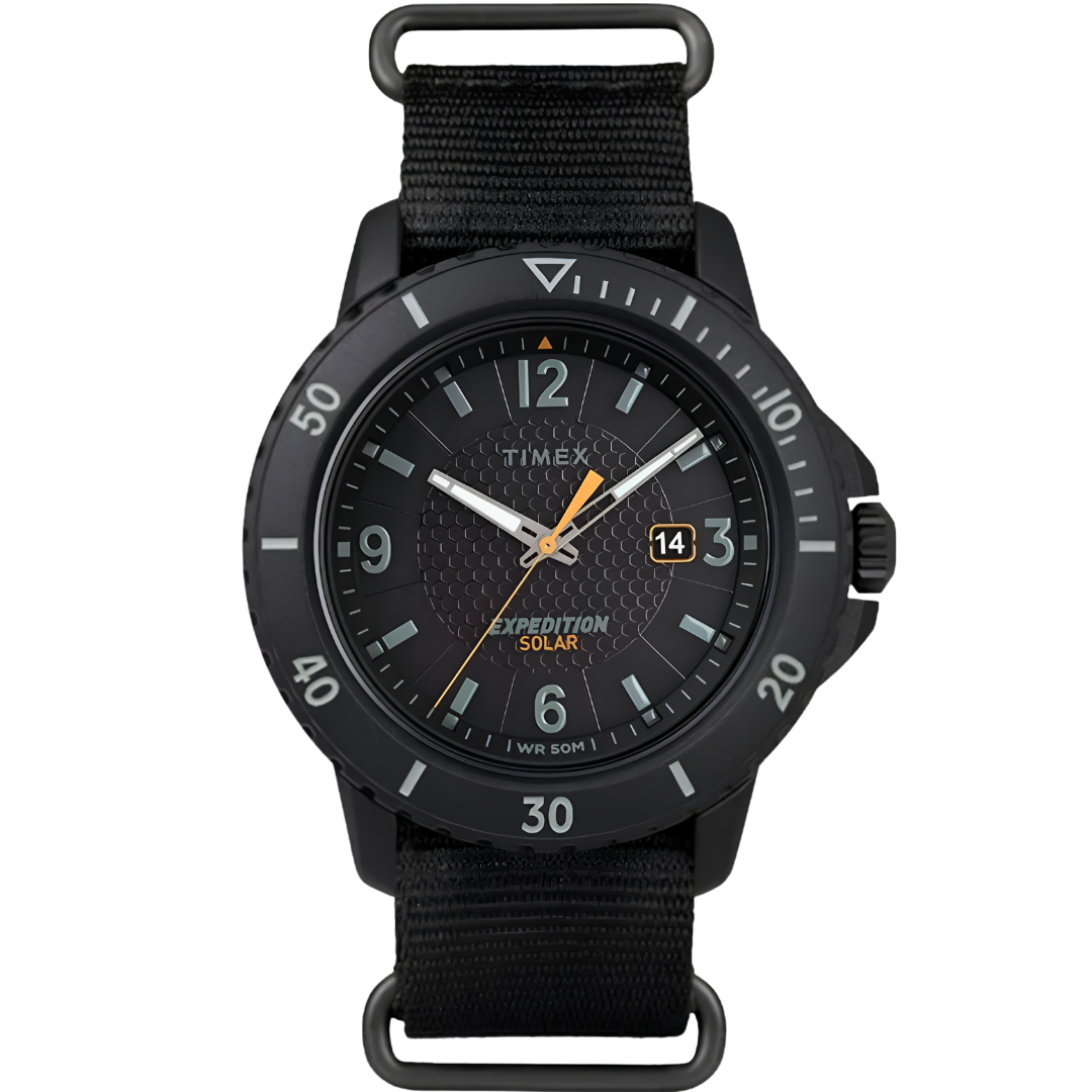 Reloj Timex Expedition Solar Negro Nylon 44mm | Hombre
