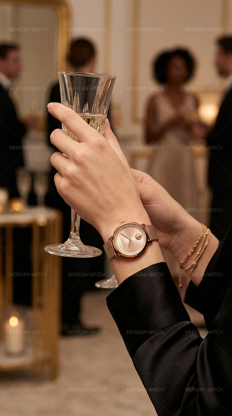 Reloj Versus Versace La Villette Oro Rosa Cristales | Mujer
