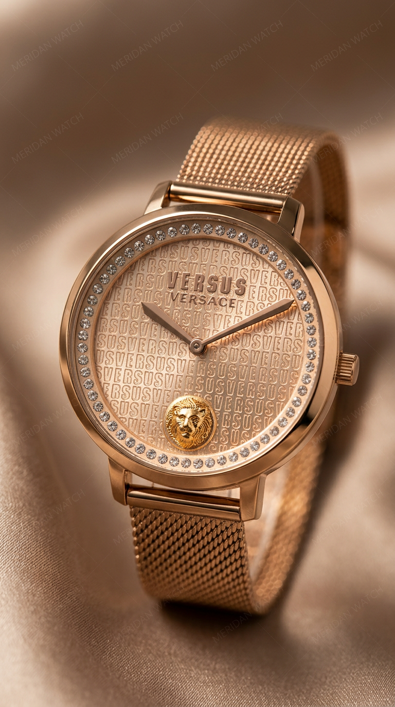 Reloj Versus Versace La Villette Oro Rosa Cristales | Mujer
