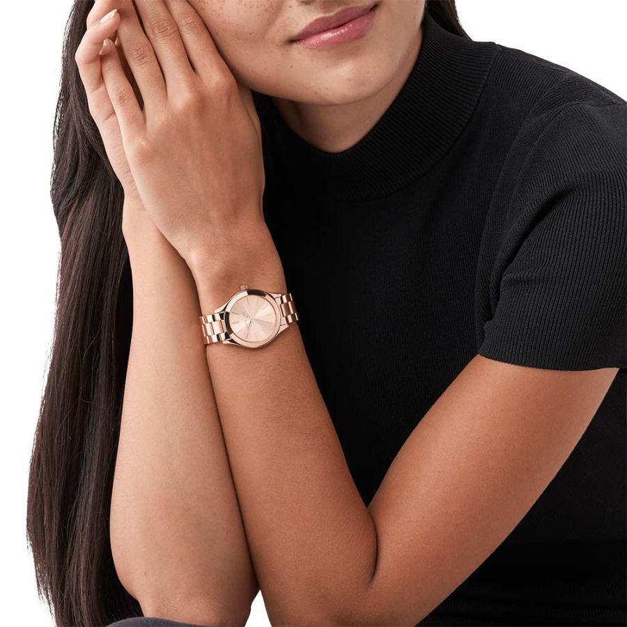 Reloj Michael Kors Slim Runway MK3513 Rose Gold 33mm Mujer