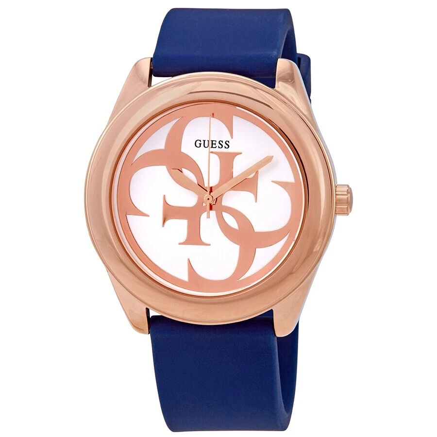 Reloj Guess G-Twist Mujer 40mm Rose Gold Azul Silicona W0911L6